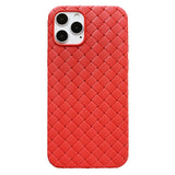 Luxury Classic Breathable Mesh BV Grid Weave Phone Case For iPhone 12 11 Pro Max