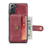 Luxury Magnetic Safe Leather Wallet Case For Samsung Galaxy S22 Ultra Plus S21FE