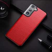 Carbon Fibre Texture Phone Case for Samsung Galaxy S21 series