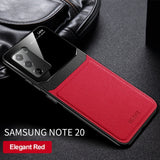 Luxury Matte PU Shockproof Leather Case for Samsung Note 20