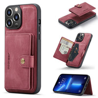 Leather Case With Magnetic Wallet for iPhone 14 series