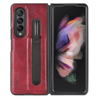 PU Leather Case With S Pen Slot for Galaxy Z Fold 3