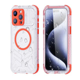 Full Protection Heavy Duty Waterproof Magnetic Pastel Frame TPU Case For iPhone 15 series