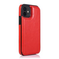 Retro Leather Multi Card Holder Wallet Case For iPhone 13 12 11 Series