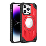 Luxury Magnetic Stand Shockproof Armor Case With Ring Holder For iPhone 14 13 12 series