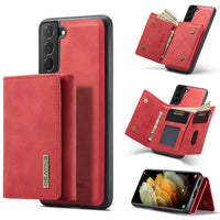 Magnetic Leather Flip Card Slot Wallet Case for Samsung Galaxy S21 Series
