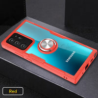 Heavy Duty Protective Rugged Case with Magnetic Car Holder Ring for Samsung Galaxy S20 | Note 20 | S10 | Note 10 Series