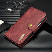 Luxury Leather Wallet Flip Car Holder Protective Case For Samsung Galaxy S20 Series