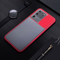 Slide Camera Lens Protection Phone Case for Samsung S21 S20 Note 20 Series