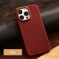 Luxury Retro Leather Case for iPhone 15 14 13 12 series