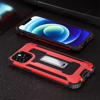 Armor Magnetic Metal Stand Holder Phone Case for iPhone 12 11 Series