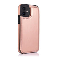 Retro Leather Multi Card Holder Wallet Case For iPhone 13 12 11 Series