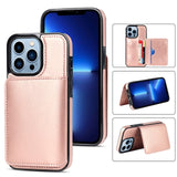 Leather Card Holder Case For iPhone 14 13 12 series