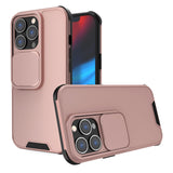 Rugged Shockpoof Slide Lens Protection Case for iPhone 13 series
