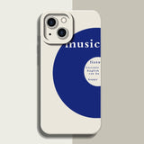 Klein Blue Oil Paint Solid Color Shockproof Soft Case For iPhone 14 13 12 series