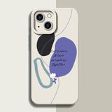 Klein Blue Oil Paint Solid Color Shockproof Soft Case For iPhone 14 13 12 series