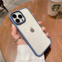 Luxury Shockproof Armor Soft Bumper Hard Acrylic Clear Case For iPhone 15 14 13 series