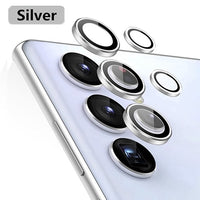 Camera Lens Protectors Metal Camera Ring Case Tempered Glass For Samsung Galaxy S23 S22 Ultra Plus