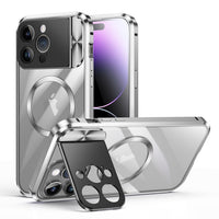 Metal Aluminium Magnetic MagSafe Camera Lens Protection Bracket Case For iPhone 14 13 series