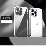 Luxury Plating Transparent Soft Silicone Case for iPhone 13 12 Series