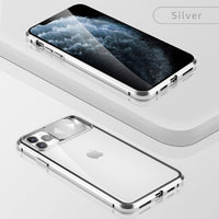Magnetic Adsorption Metal Case Slide Protect Lens for iPhone 11 Series