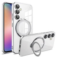 Magnetic Ring Stand Lens Protector Clear Soft Case For Samsung Galaxy S23 S22 series