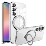 Magnetic Ring Stand Lens Protector Clear Soft Case For Samsung Galaxy S23 S22 series