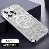 MagSafe Mechanical Transparent Case for iPhone 14 13 12 series