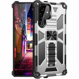 Rubber Rugged Kickstand Magnetic Shockproof Armor Case For Samsung Galaxy S24 series