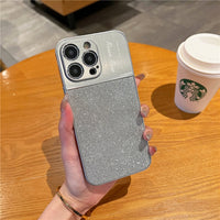 Personalised Customized Name Aluminum Alloy Camera Protection Bling Glitter Cute Case For iPhone 14 13 12 series