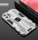 Shockproof Armor Stand Back Cover Case for iPhone 12 11 Se