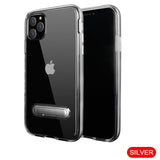 Shockproof Clear Transparent TPU Flexible Slim Kickstand Case for iPhone 11 Series