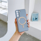 Magnetic MagSafe Leather Phone Case for Samsung Galaxy S22 series