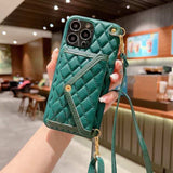 Leather Crossbody Bag Case For iPhone 14 13 12 series