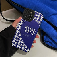 Fashion Klein Blue Thousand Birds Soft Silicone Case For iphone 13 12 11 Series