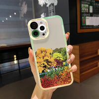 Cartoon Idyllic Scenery Shockproof Soft Cases For iPhone 14 13 12 series