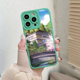 Japanese Anime Street View Scenery Soft Case for iPhone 14 13 12 series