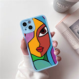 Picasso Abstract Art Painting Soft Silicone Case For iPhone 14 13 12 series