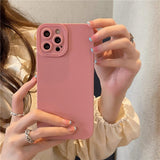 Camera Protector Candy Color Soft Matte Case For iPhone 13 12 11 Series