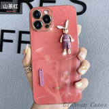 Diamond Rabbit Camera Lens Protect Case For iPhone 14 13 12 series