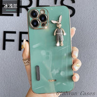 Diamond Rabbit Camera Lens Protect Case For iPhone 14 13 12 series