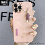 Diamond Rabbit Camera Lens Protect Case For iPhone 14 13 12 series