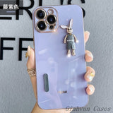 Diamond Rabbit Camera Lens Protect Case For iPhone 14 13 12 series