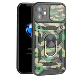 Camera Protector Camouflage Armor Shockproof Phone Case For iPhone 13 12 11 Series