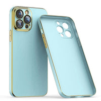 Solid Color Plating Full Protection Silicone Case For iPhone 14 13 12 series