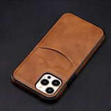 Luxury Leather Textured Card Slots Shockproof Wallet Case For iPhone 15 14 13 12 series