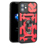Camera Protector Camouflage Armor Shockproof Phone Case For iPhone 13 12 11 Series