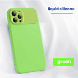Camera Protection Liquid Silicone Case for iPhone 14 13 12 11 series
