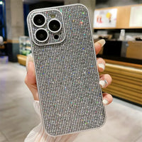 Full Lens Protection Glitter Rhinestone Shiny Diamond Shockproof Case For iPhone 15 14 13 12 series