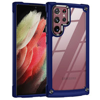 Hard Bumper Shockproof Armor Transparent Case For Samsung Galaxy S23 S22 S21 Ultra Plus